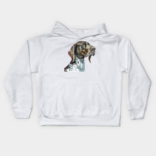 German Shorthaired Pointer Watercolor - Gift For Dog Lovers Kids Hoodie